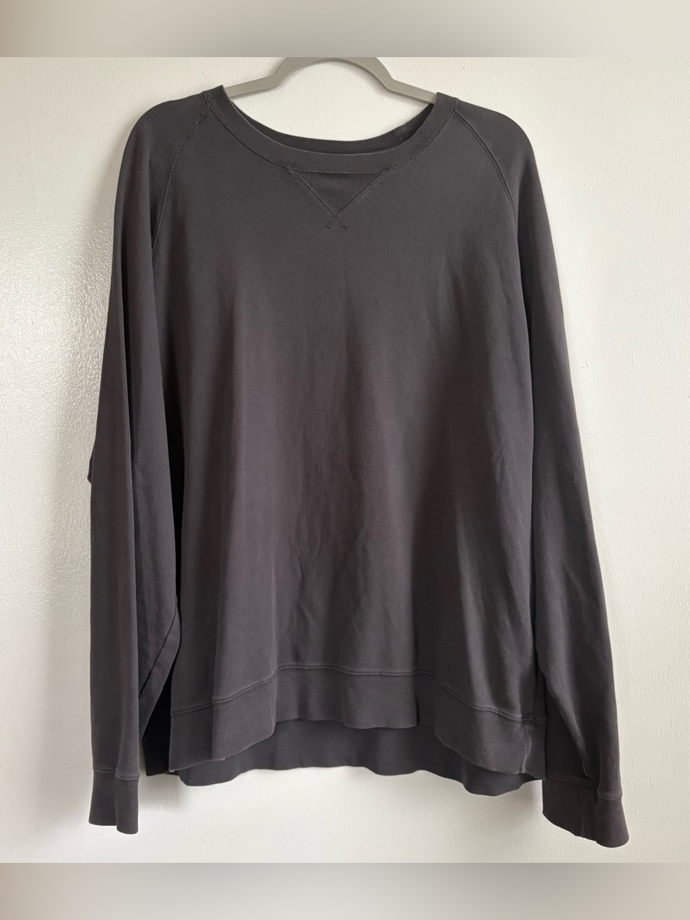 L.L.Bean Men’s Crewneck Pullover Sweatshirt Gray Slightly Fitted XL